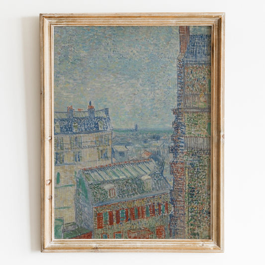 View from Theo's Apartment (1887) by Van Gogh
