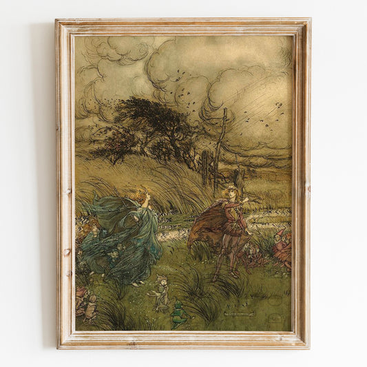 A Midsummer Night's Dream Scene (1908) by Arthur Rackham