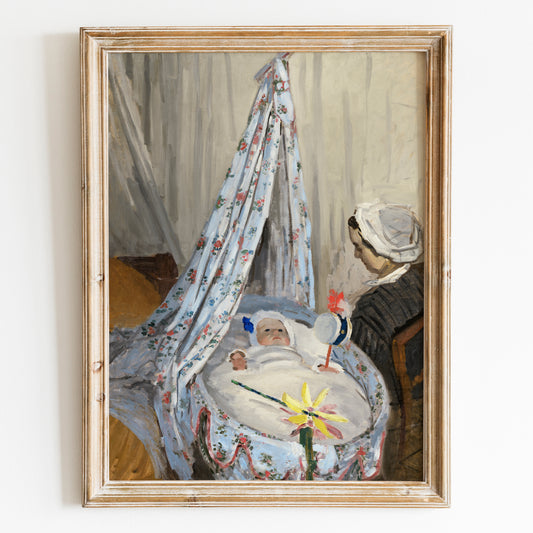 The Cradle, Camille with the Artist's Son Jean (1867) by Claude Monet