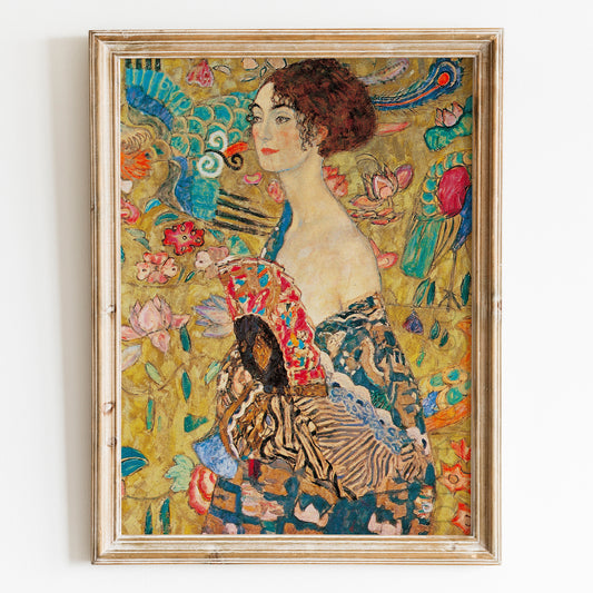 Donna Con Ventaglio (Woman with Fan) by Gustav Klimt