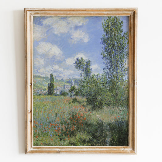 View of Vetheuil by Claude Monet