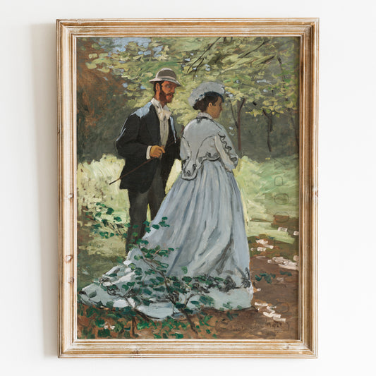 Bazille and Camille (1865) by Claude Monet