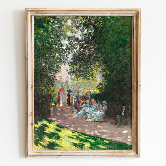 The Parc Monceau (1878) by Claude Monet