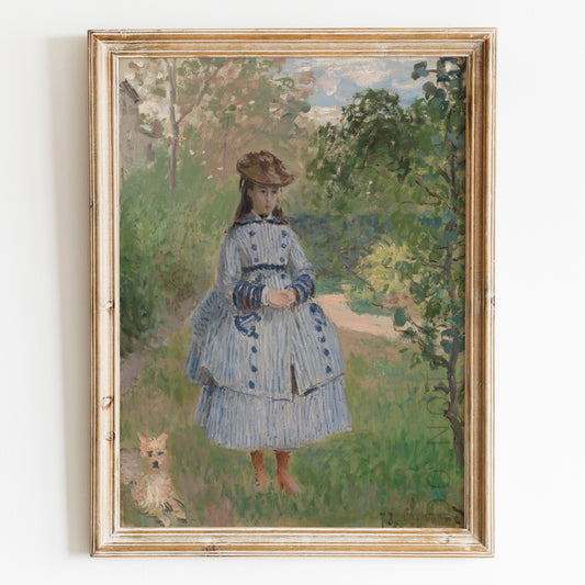 Girl with Dog by Claude Monet