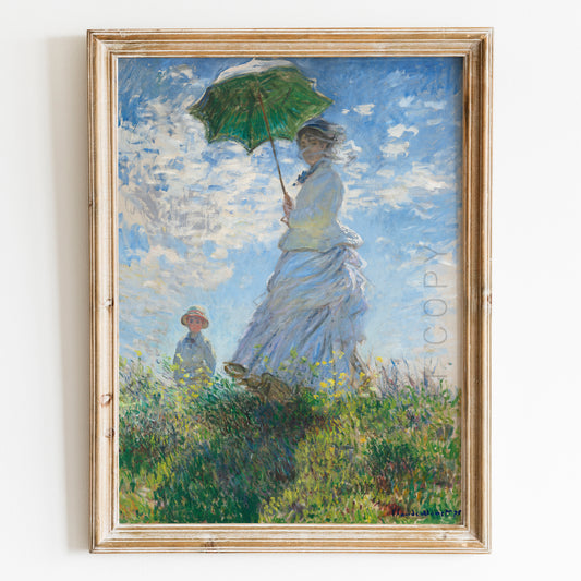 Woman with a Parasol (1875) by Claude Monet