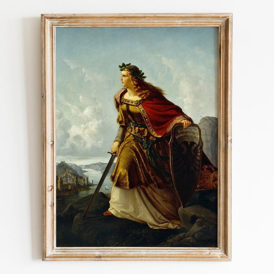 Germania on Watch on the Rhine (1860) by Lorenz Clasen