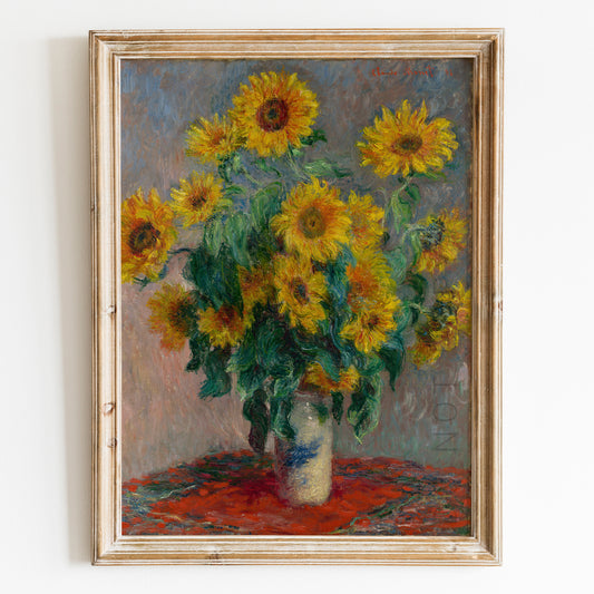 Bouquet of Sunflowers (1881) by Claude Monet