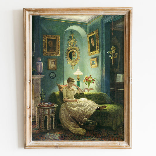 An Evening at Home, 1888 by Edward John Poynter