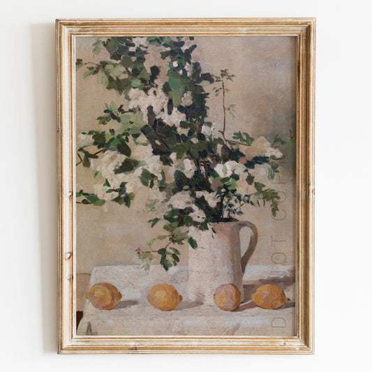 Flowers & Lemons Still Life