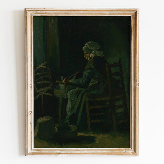 Woman Winding Yarn (1885) by Van Gogh