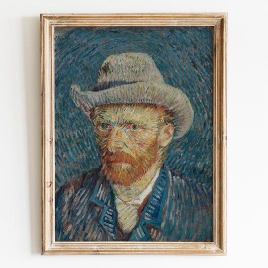 Self-Portrait with Grey Felt Hat (1887) by Van Gogh