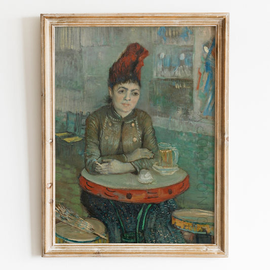 In the Café- Agostina Segatori in Le Tambourin (1887) by Van Gogh