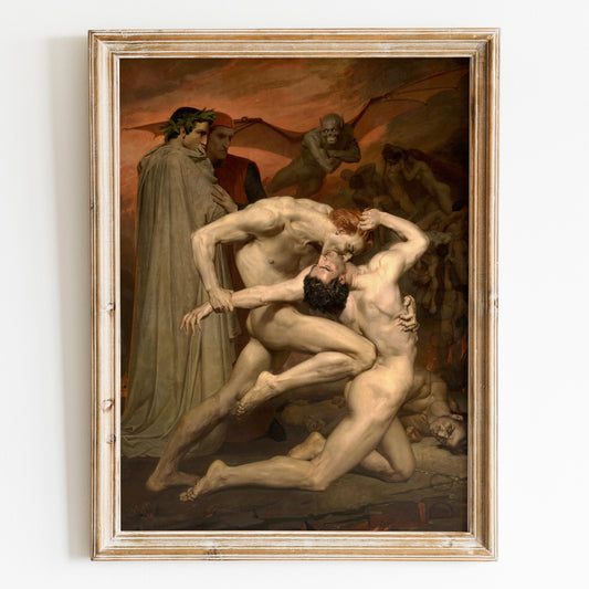 Dante and Virgil in Hell by William-Adolphe Bouguereau