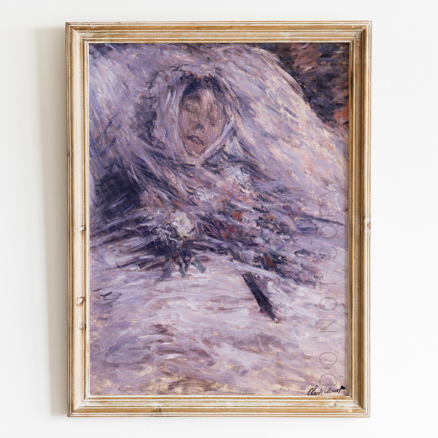 Camille Monet on Her Deathbed (1879) by Claude Monet
