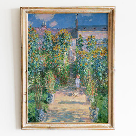 The Artist's Garden at Vétheuil (1881) by Claude Monet