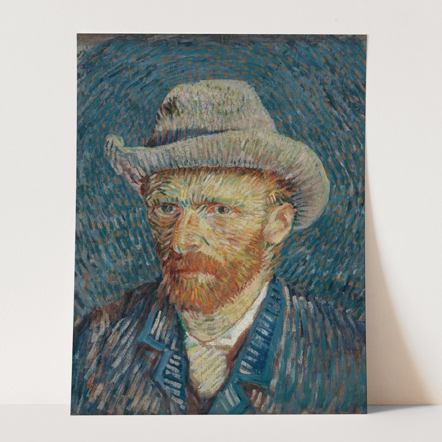 Self-Portrait with Grey Felt Hat (1887) by Van Gogh