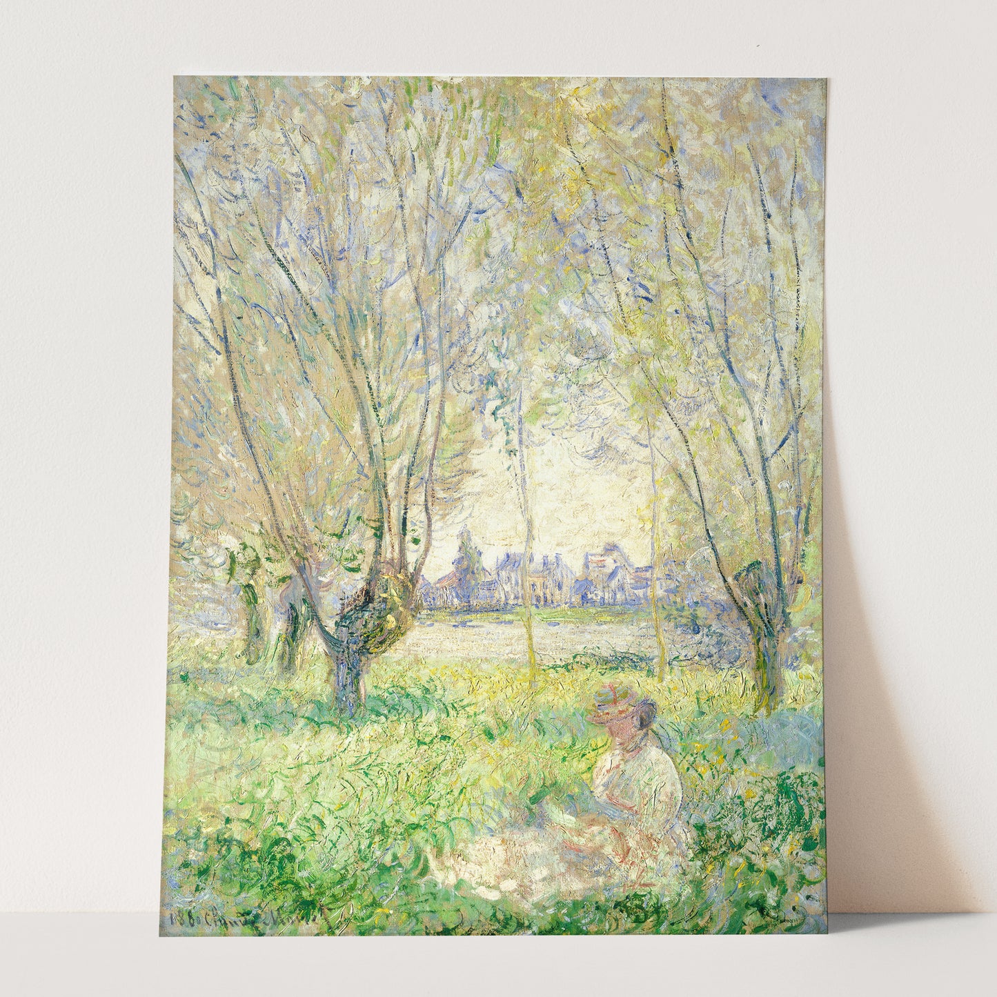 Woman Seated under the Willows (1880) by Claude Monet