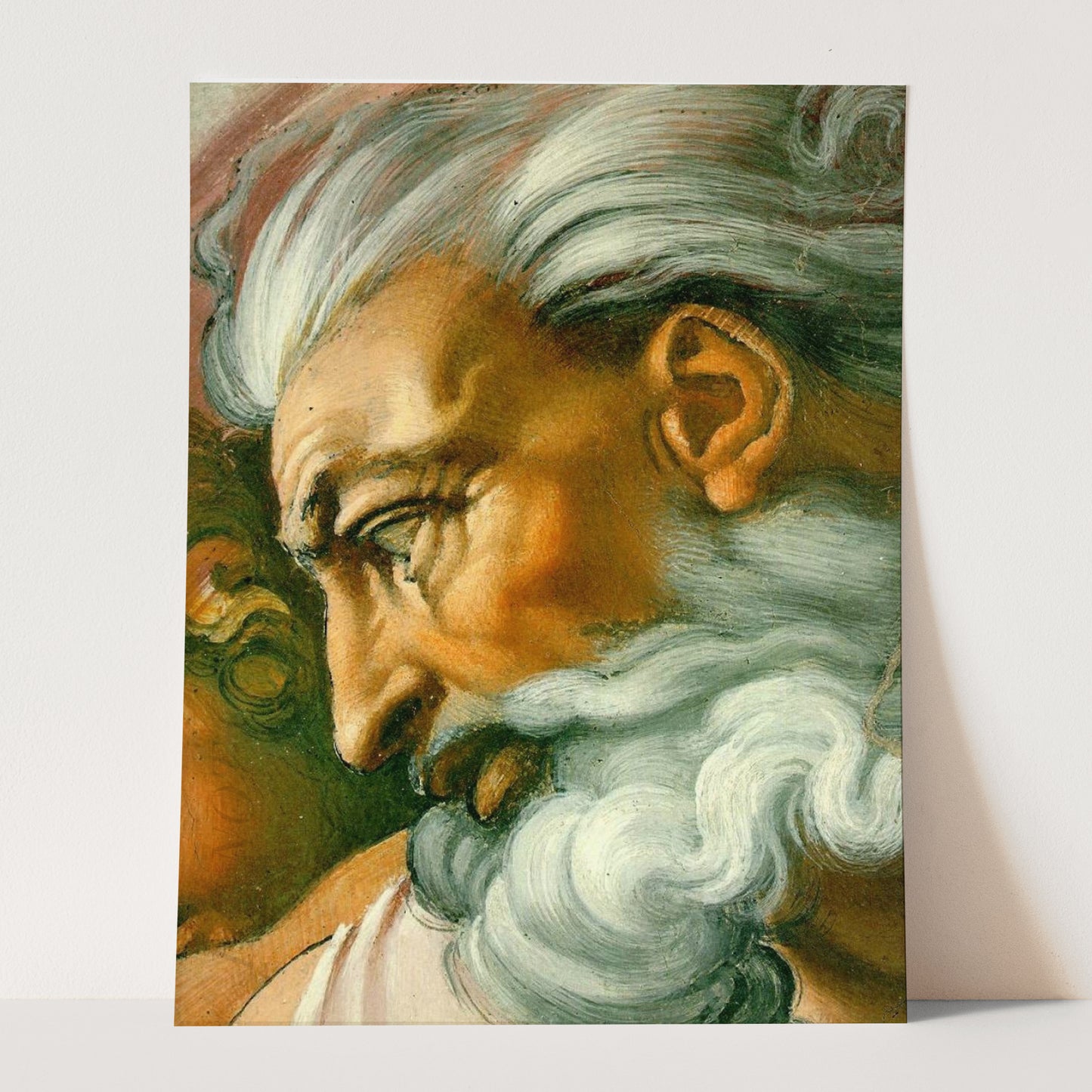 God Detail of Head from Michelangelo Creation of Adam