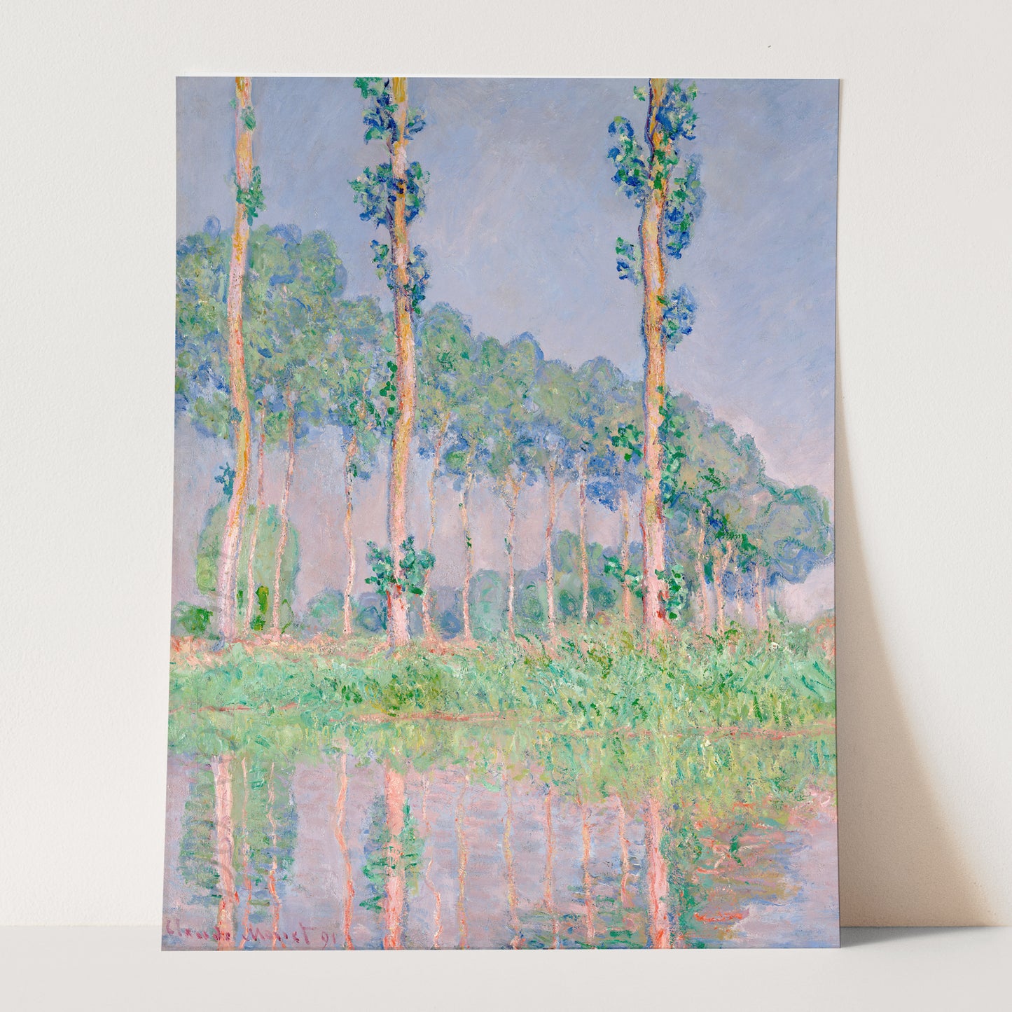 Poplars, Pink Effect (1891) by Claude Monet