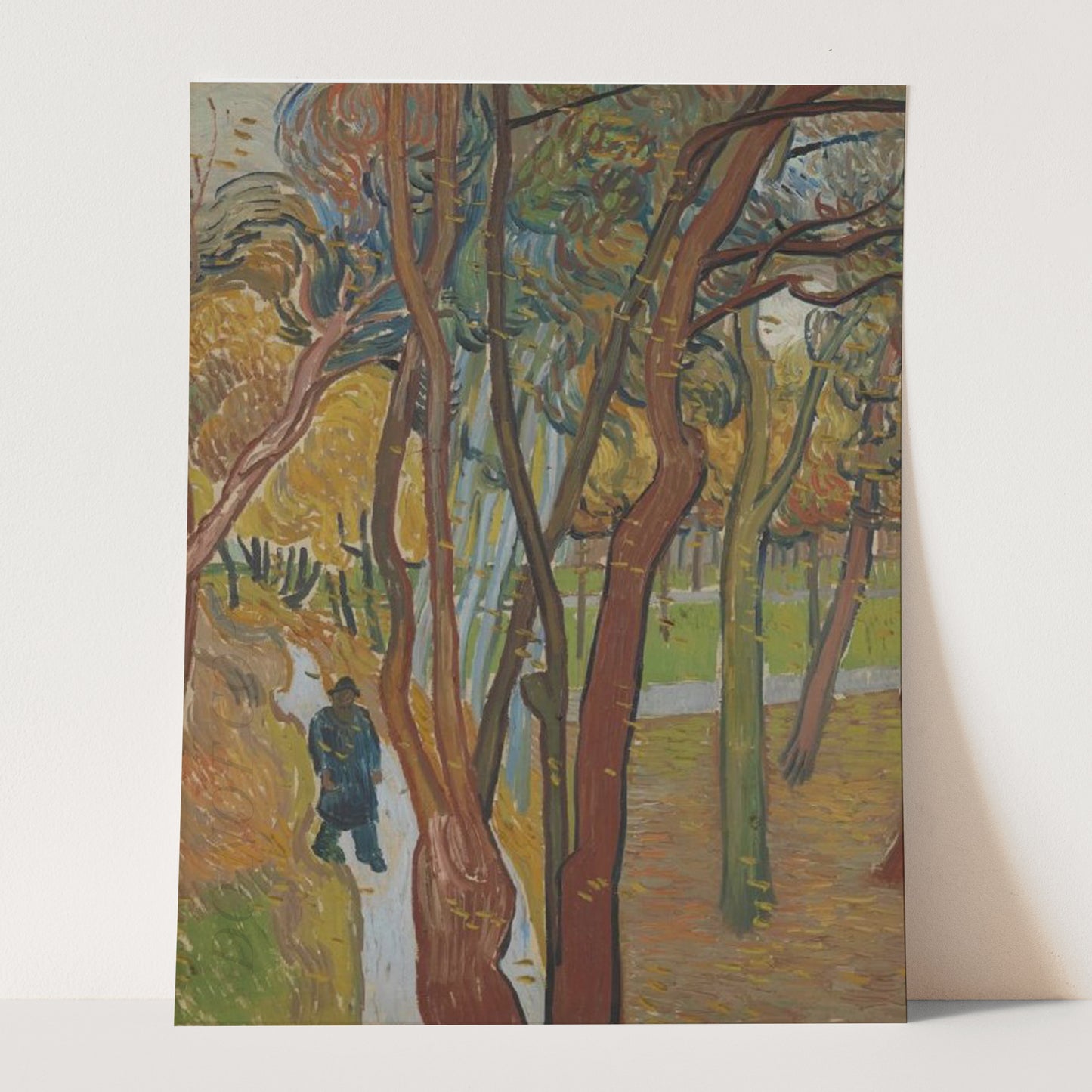 The Garden of Saint Paul's Hospital ('Leaf-Fall') (1889) by Van Gogh