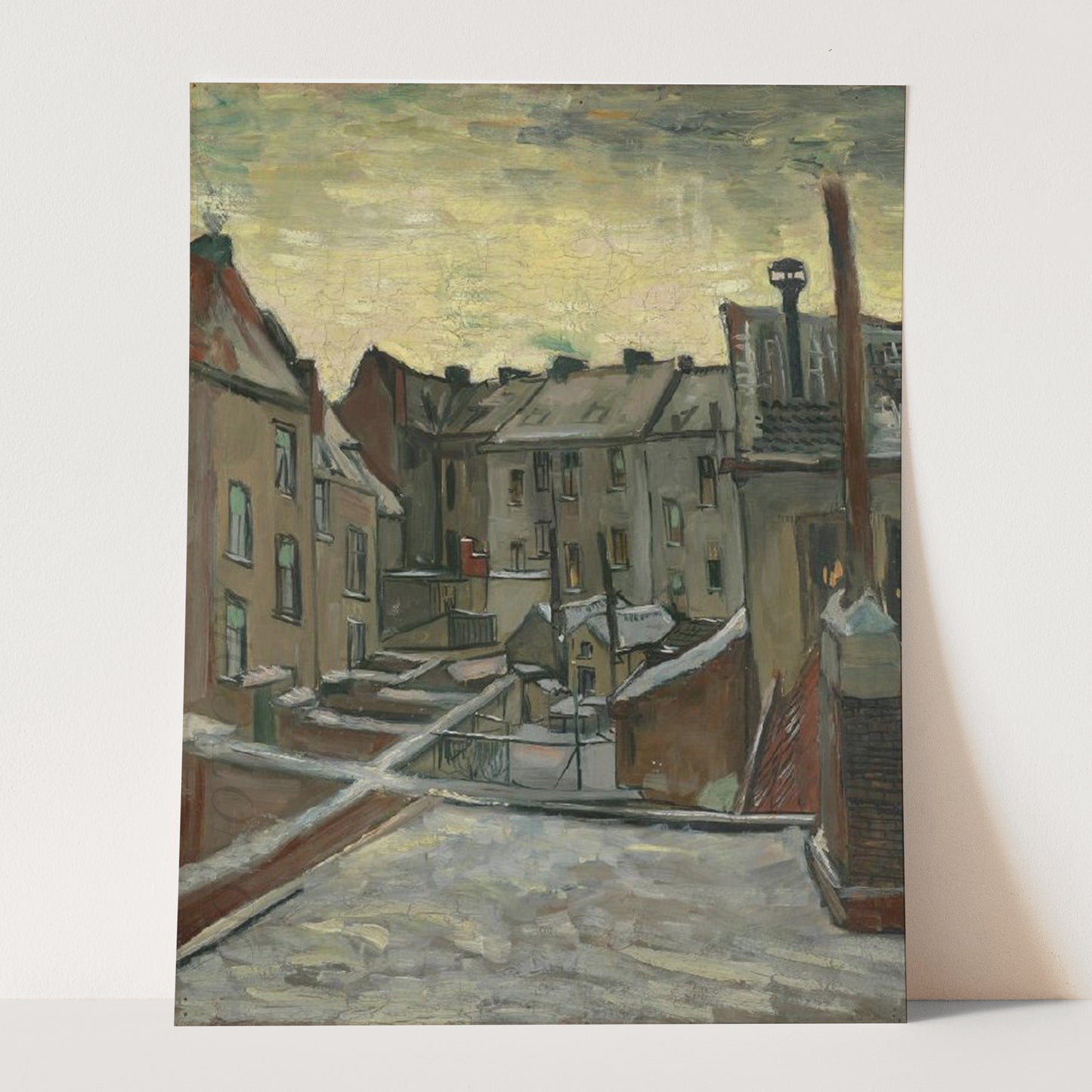 Houses Seen from the Back (1885-1886) by Van Gogh