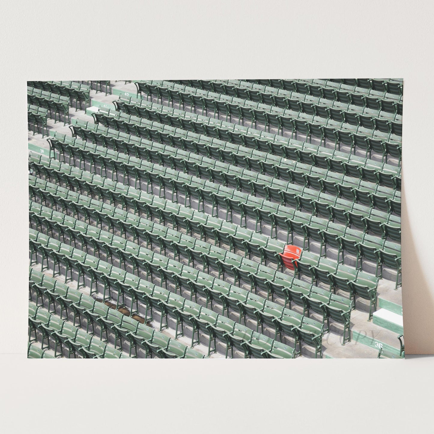The Lone Red Seat, Fenway Park Boston