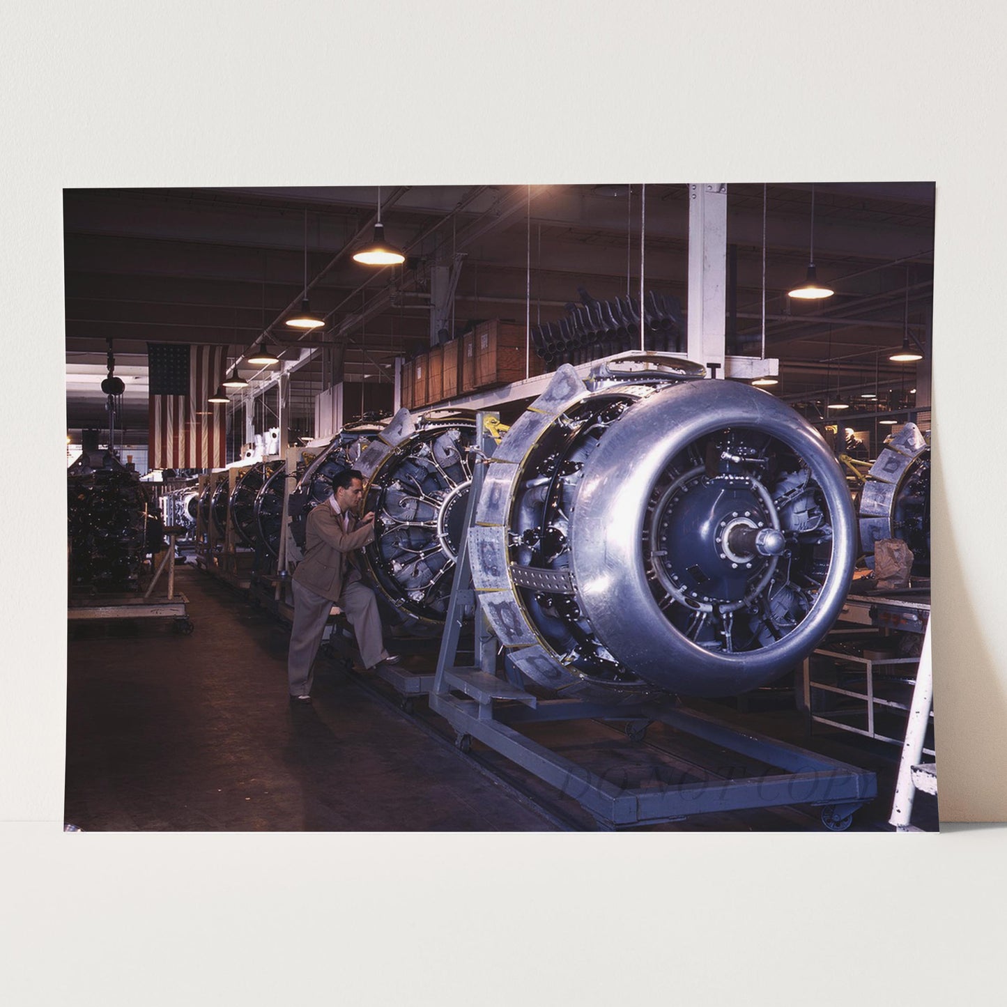 B52 Bomber Airplane Engines, World War Two