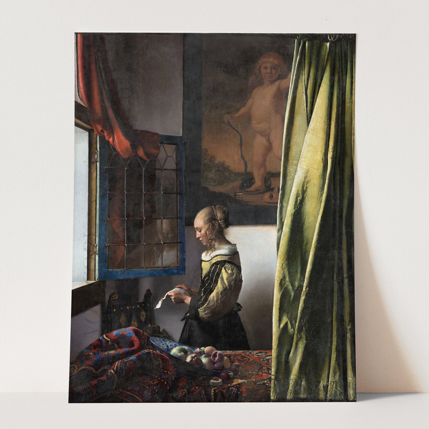 Girl Reading a Letter at an Open Window