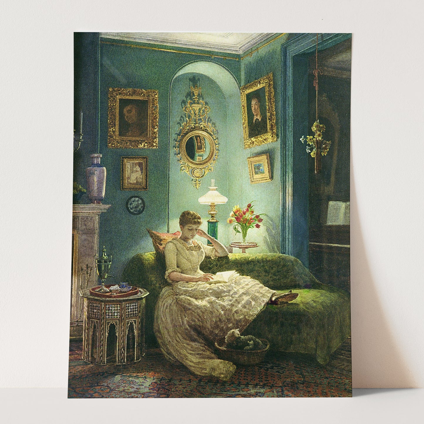 An Evening at Home, 1888 by Edward John Poynter