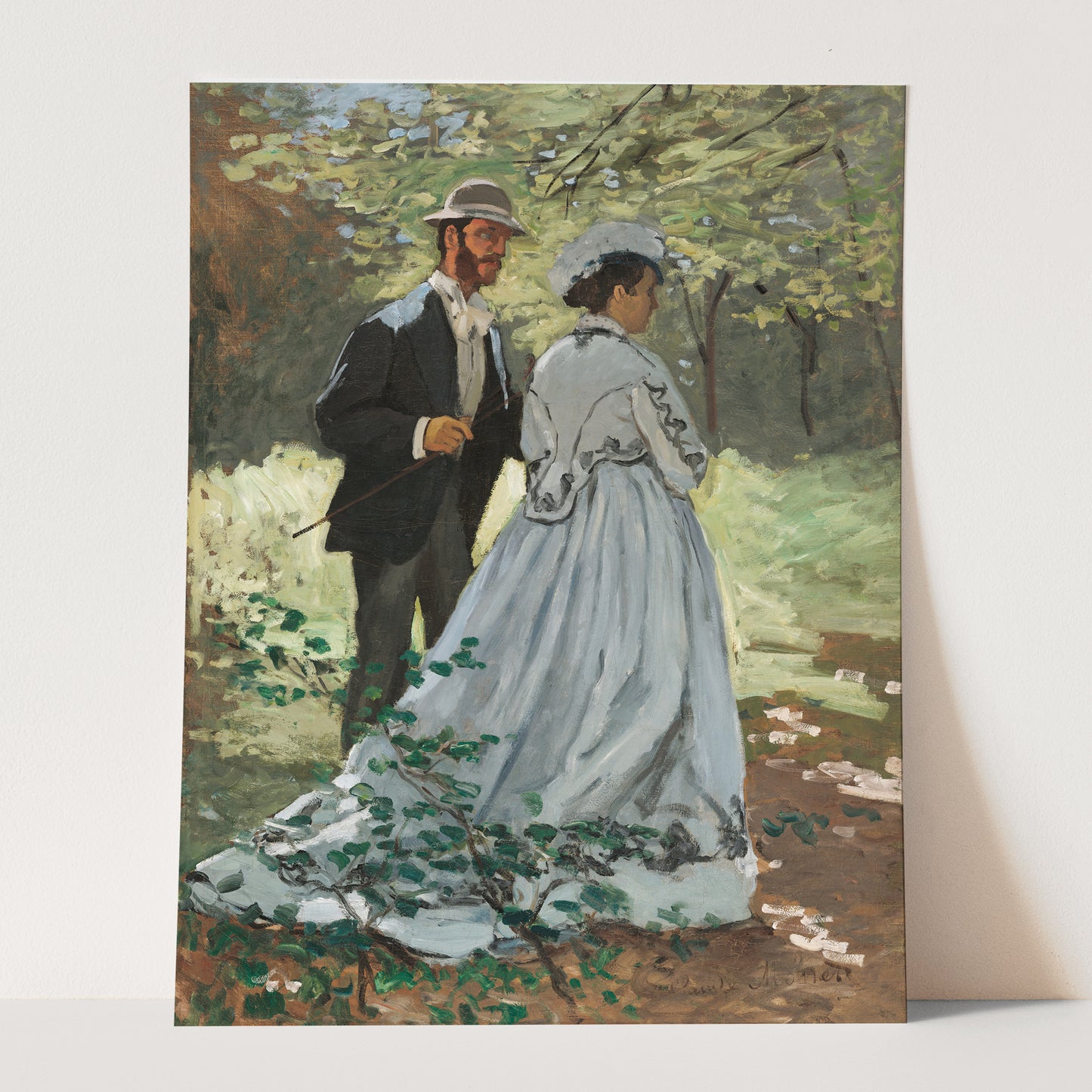 Bazille and Camille (1865) by Claude Monet
