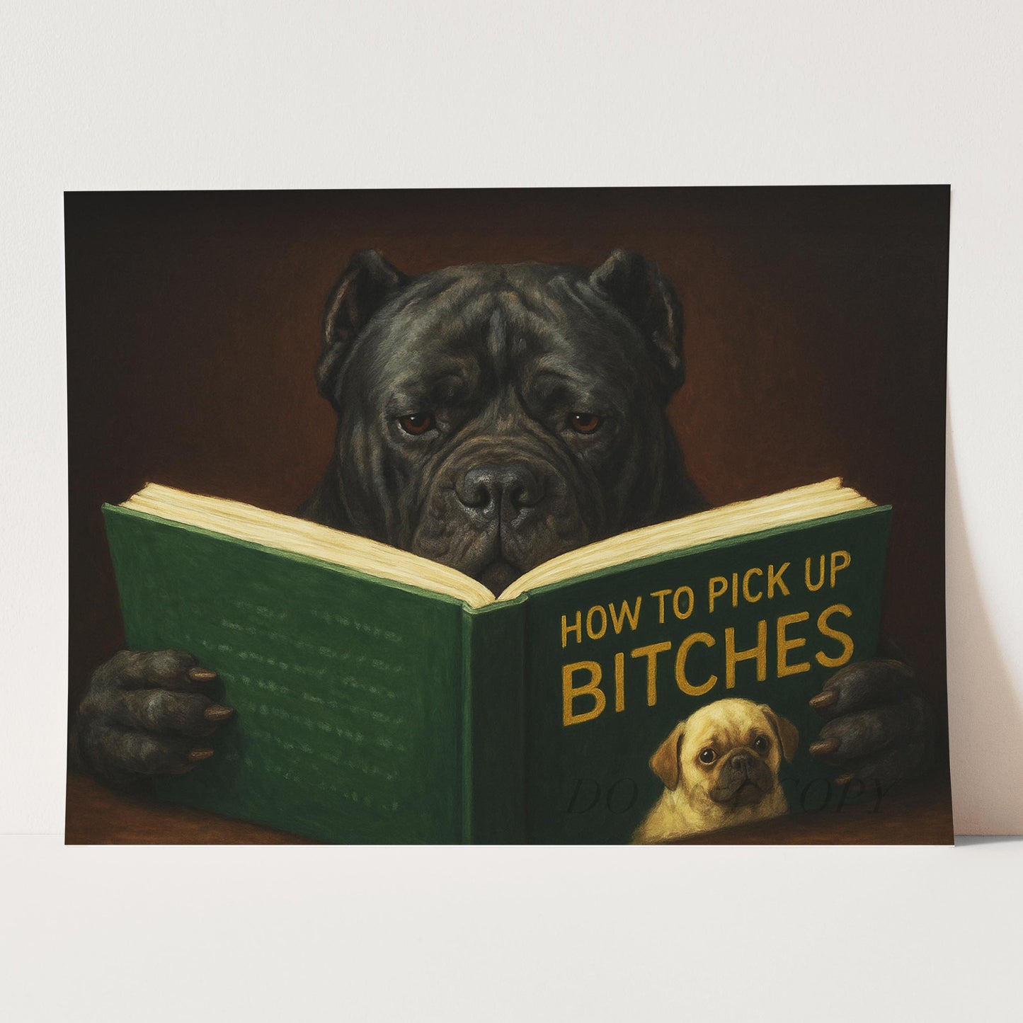 Cane Corso Dog Reading Dating Book
