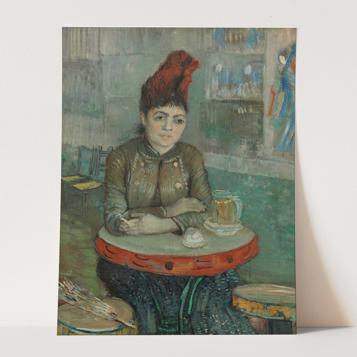In the Café- Agostina Segatori in Le Tambourin (1887) by Van Gogh