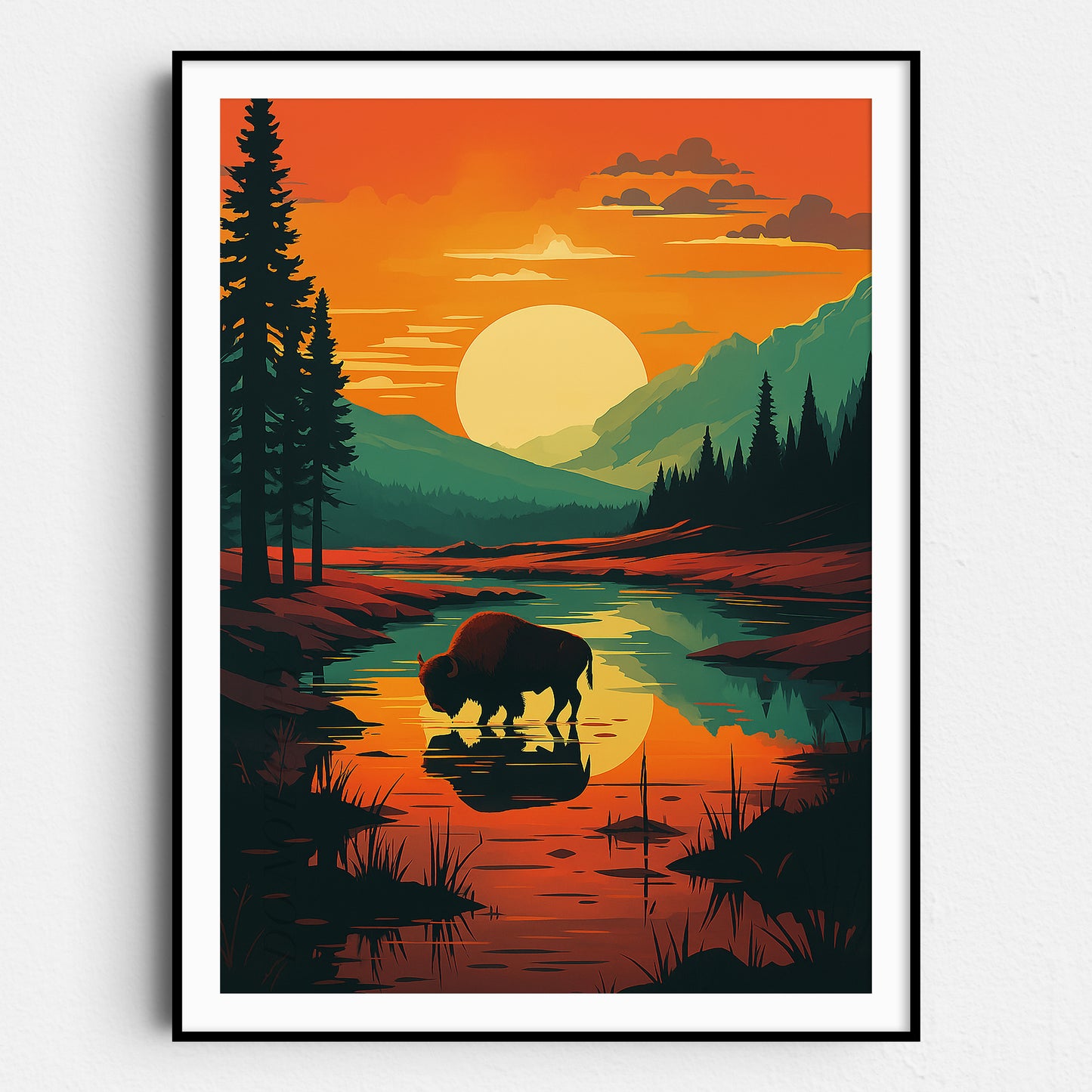 Yellowstone Vintage Travel Poster