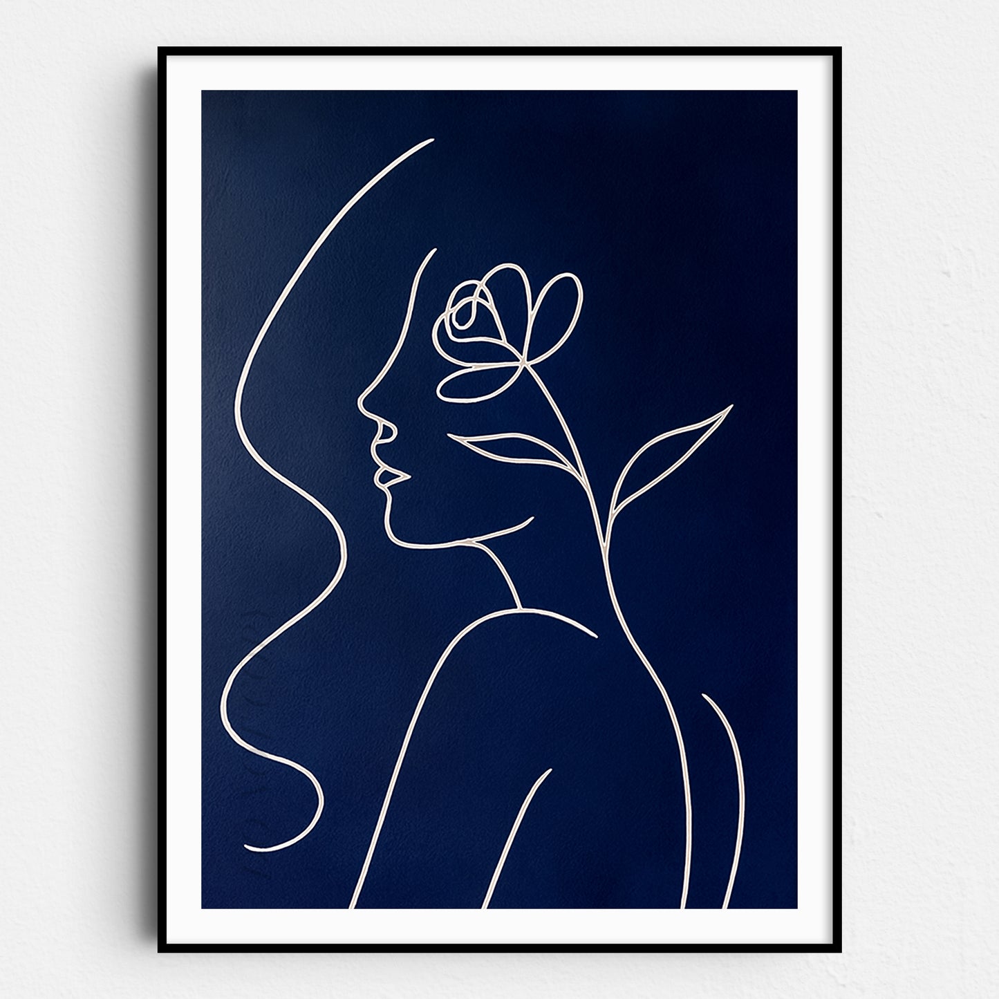 Face of a Woman - Picasso Style Line Art