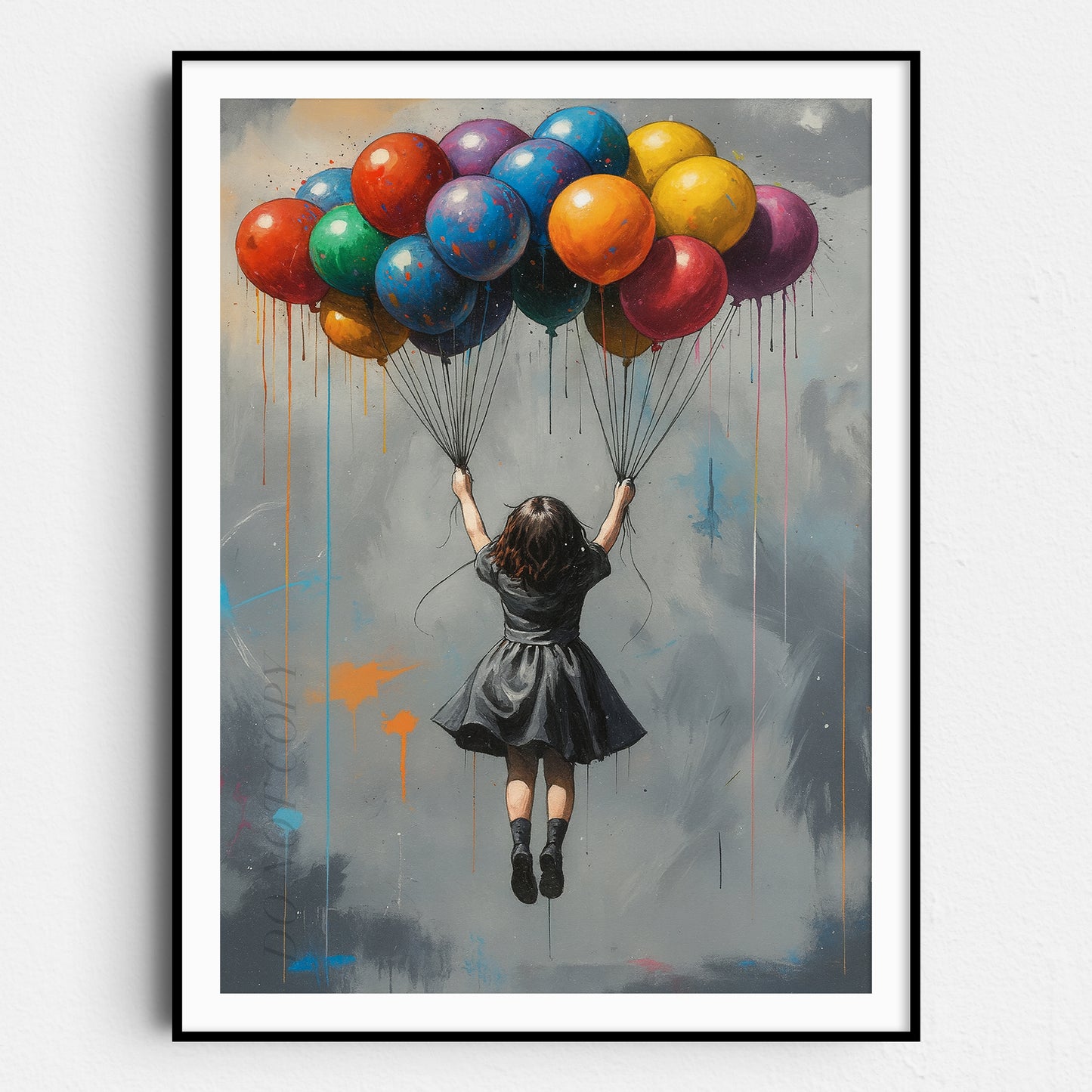 Holding On To Balloons Banksy