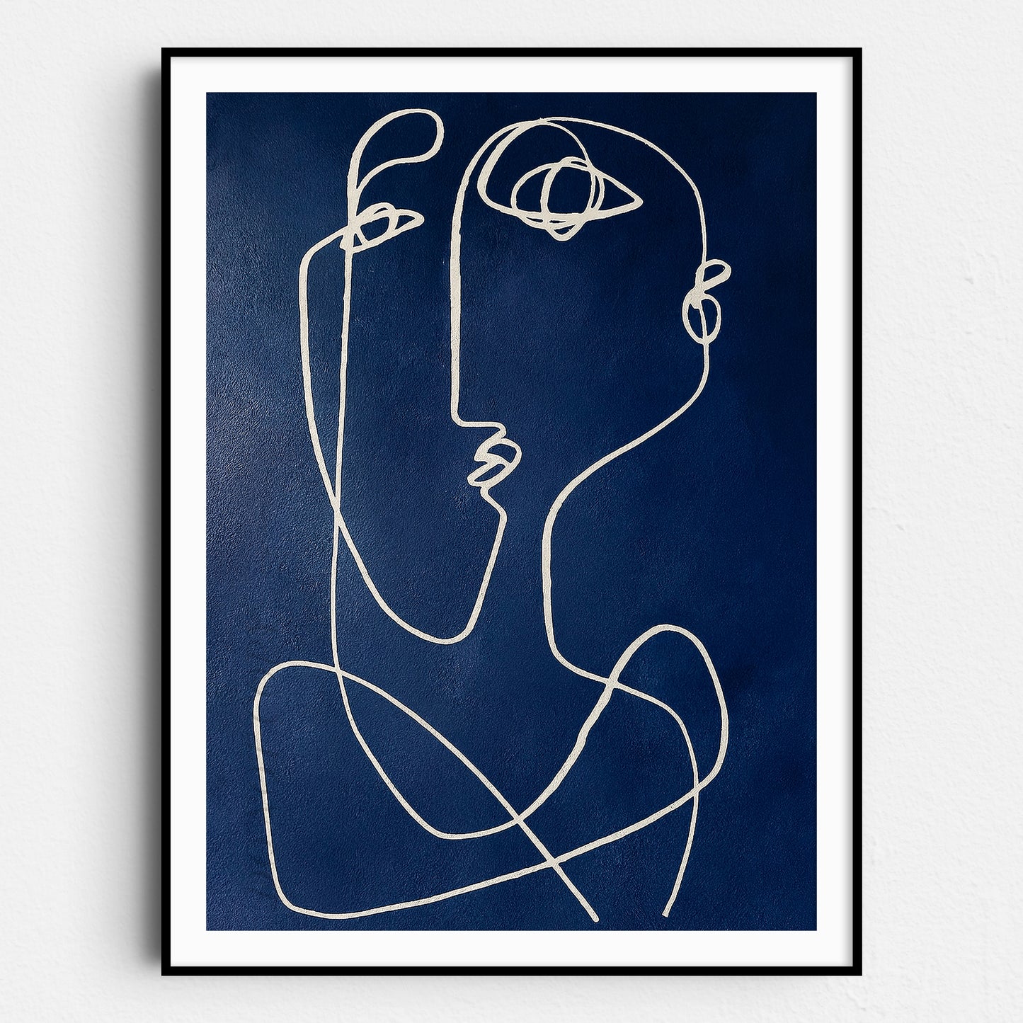 Woman Picasso Style Line Art