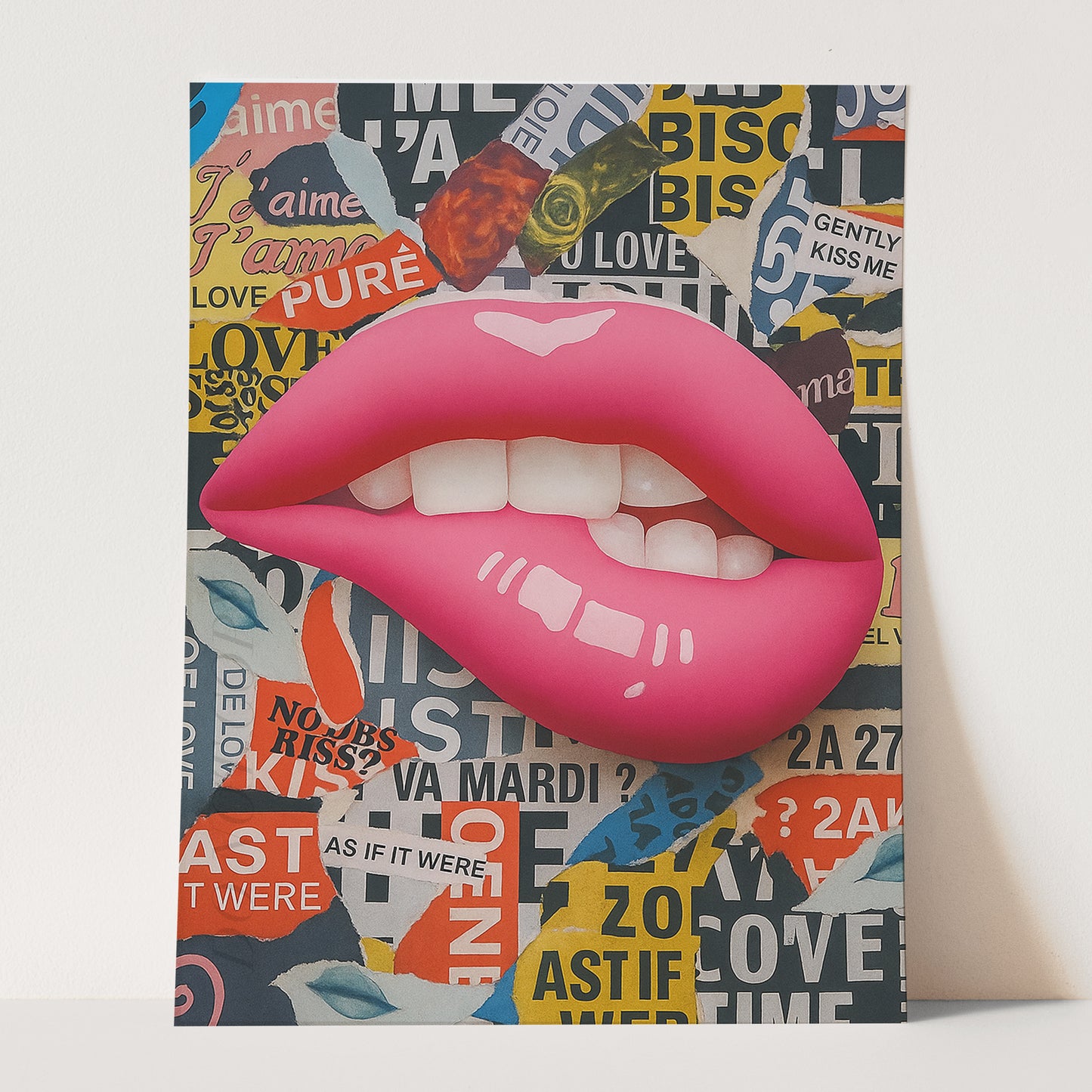 Pink Lips Graffiti