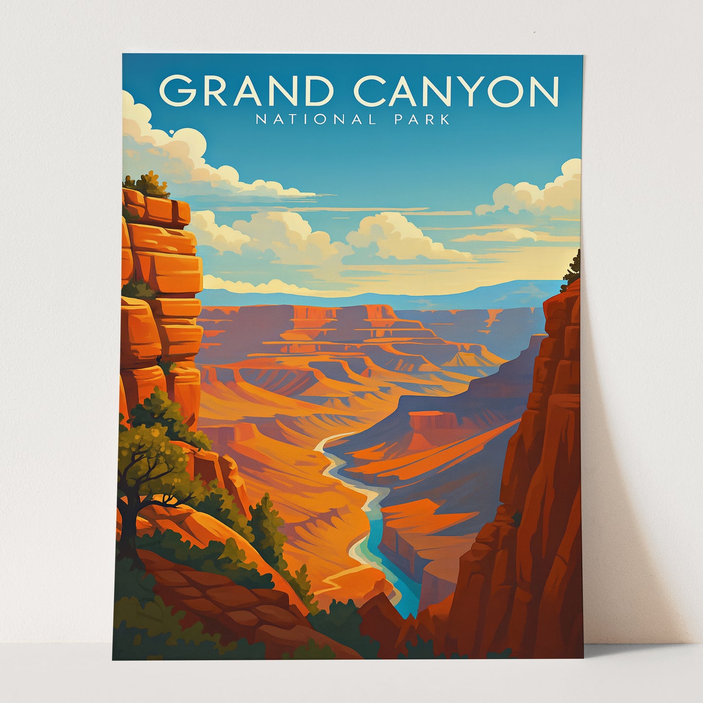 Grand Canyon Vintage Travel Poster