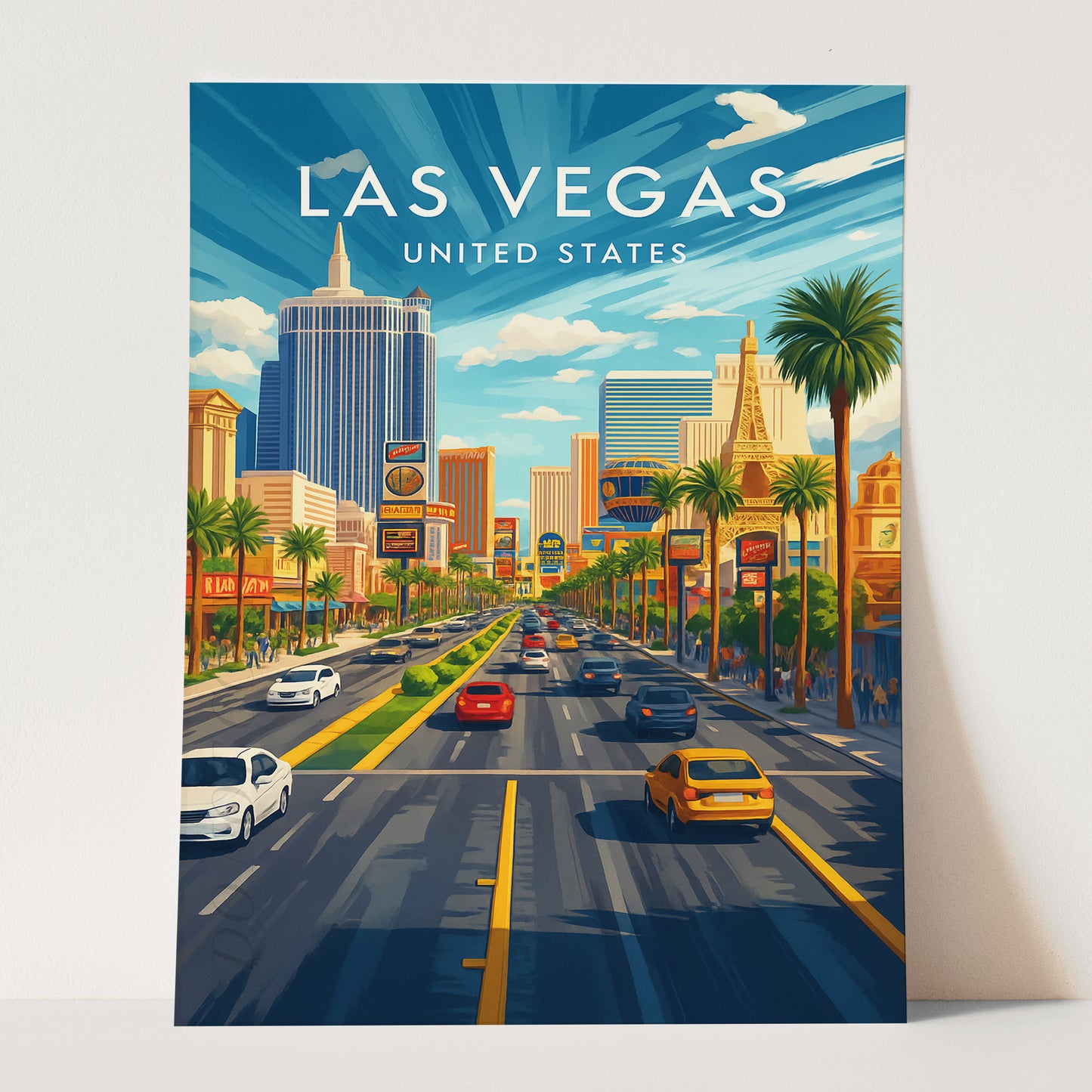 Las Vegas Vintage Travel Poster