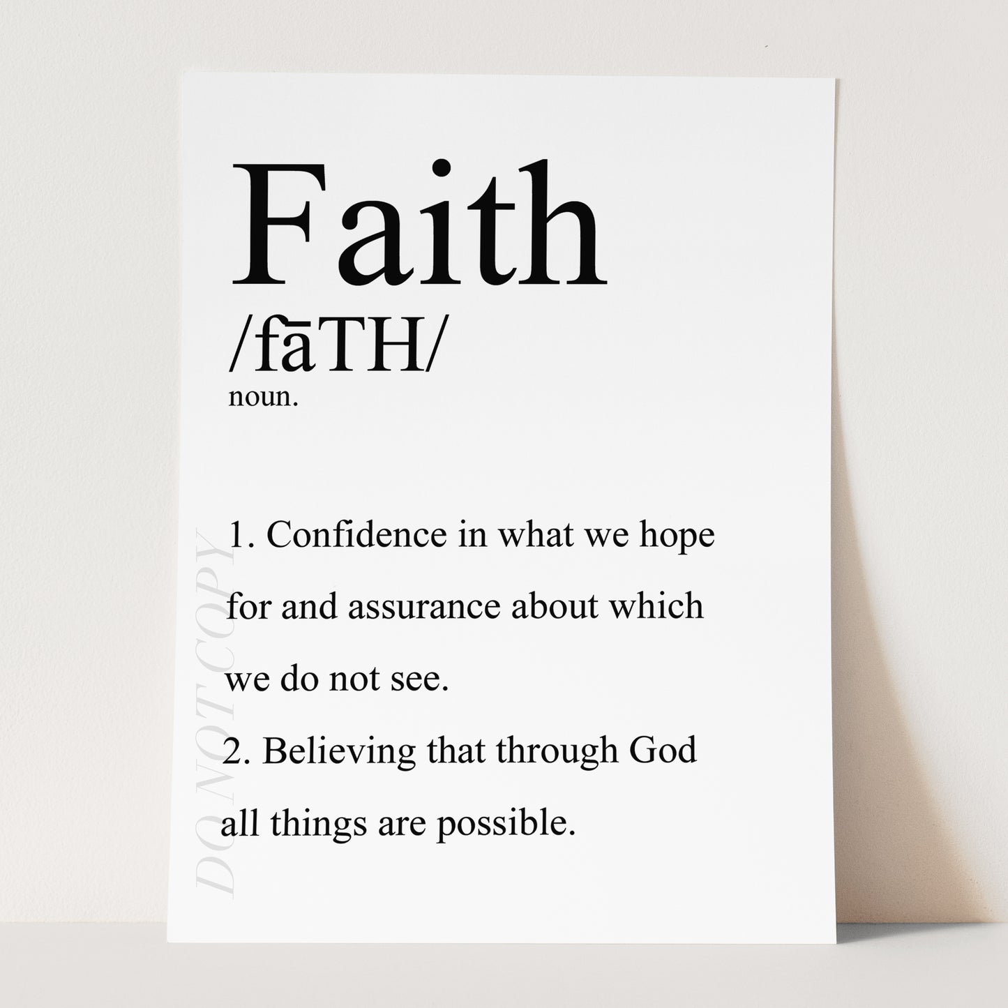 Faith Definition