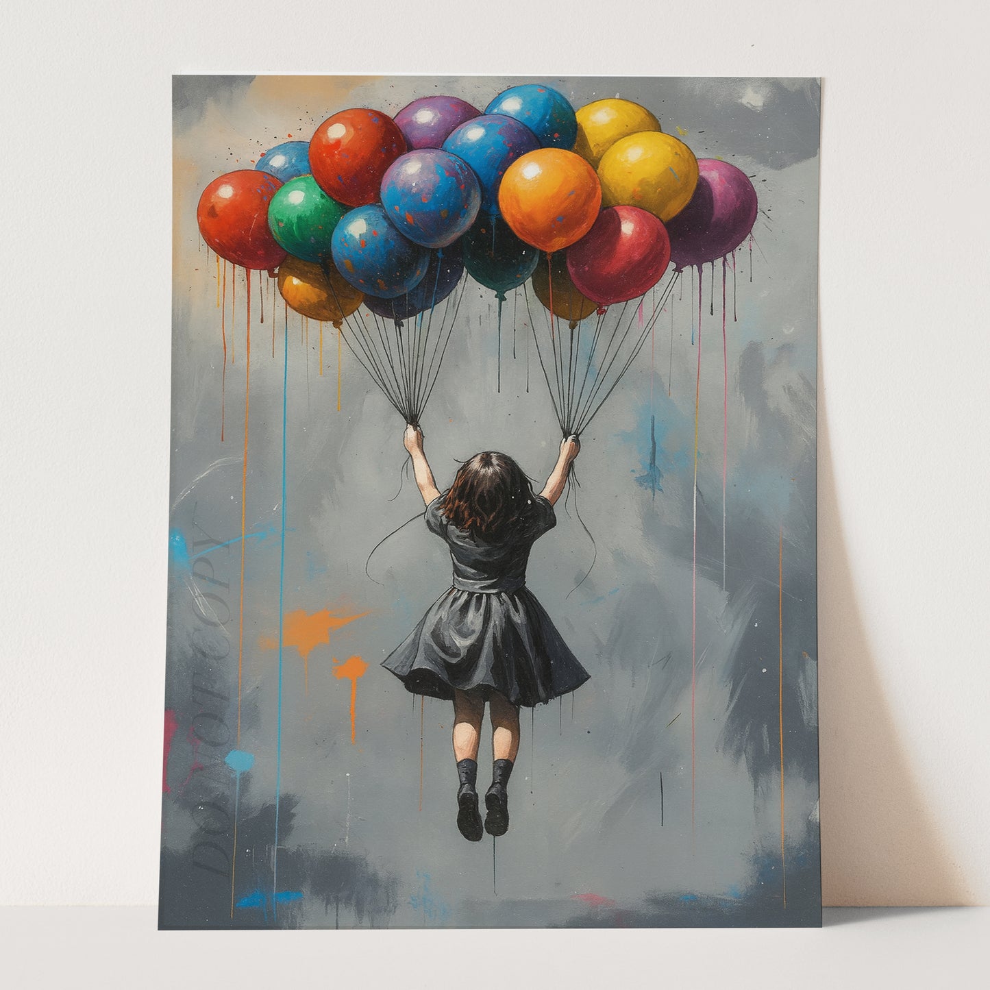 Holding On To Balloons Banksy
