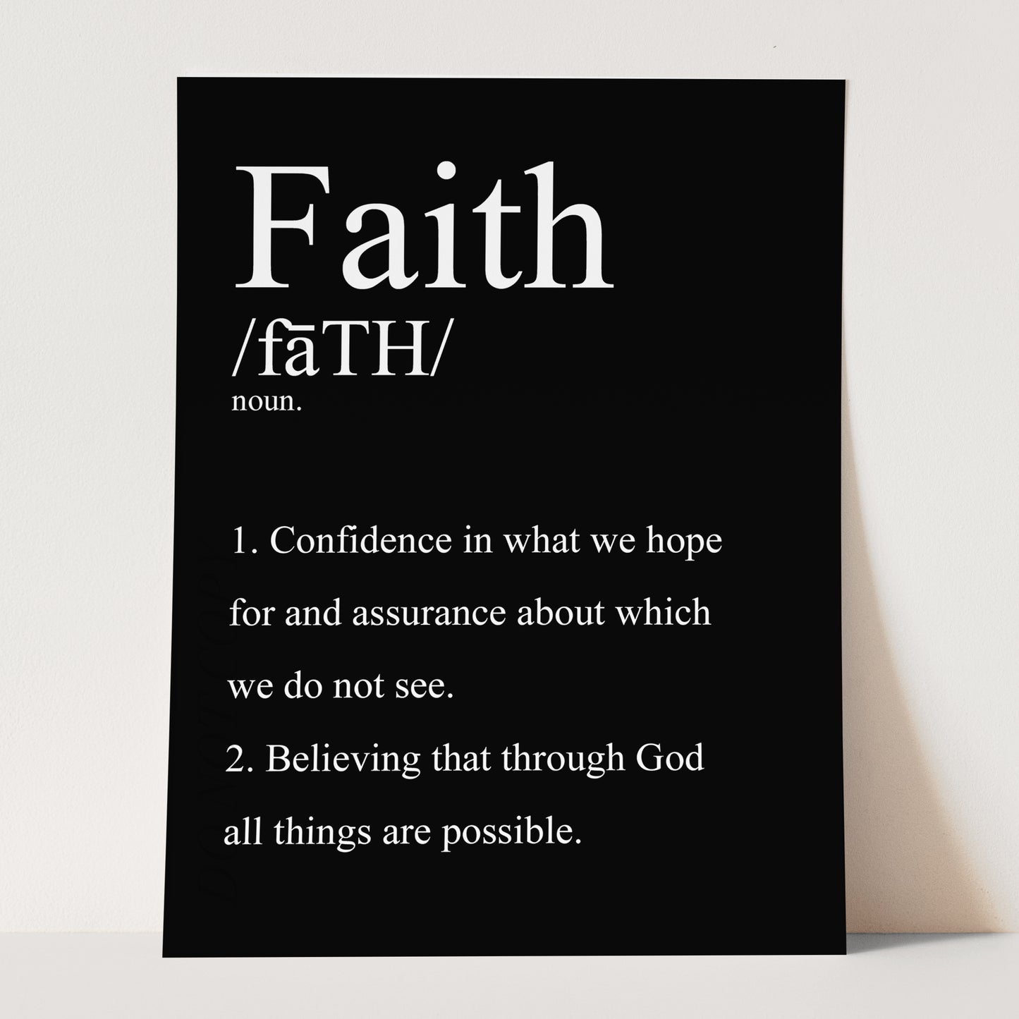 Faith Christian Definition