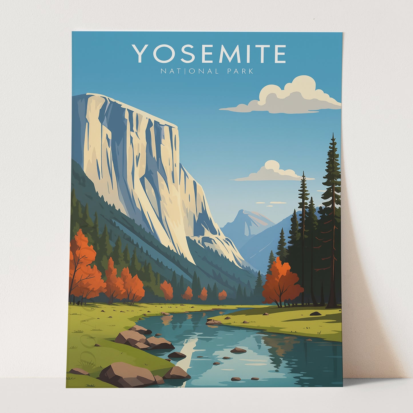 Yosemite Vintage Travel Poster