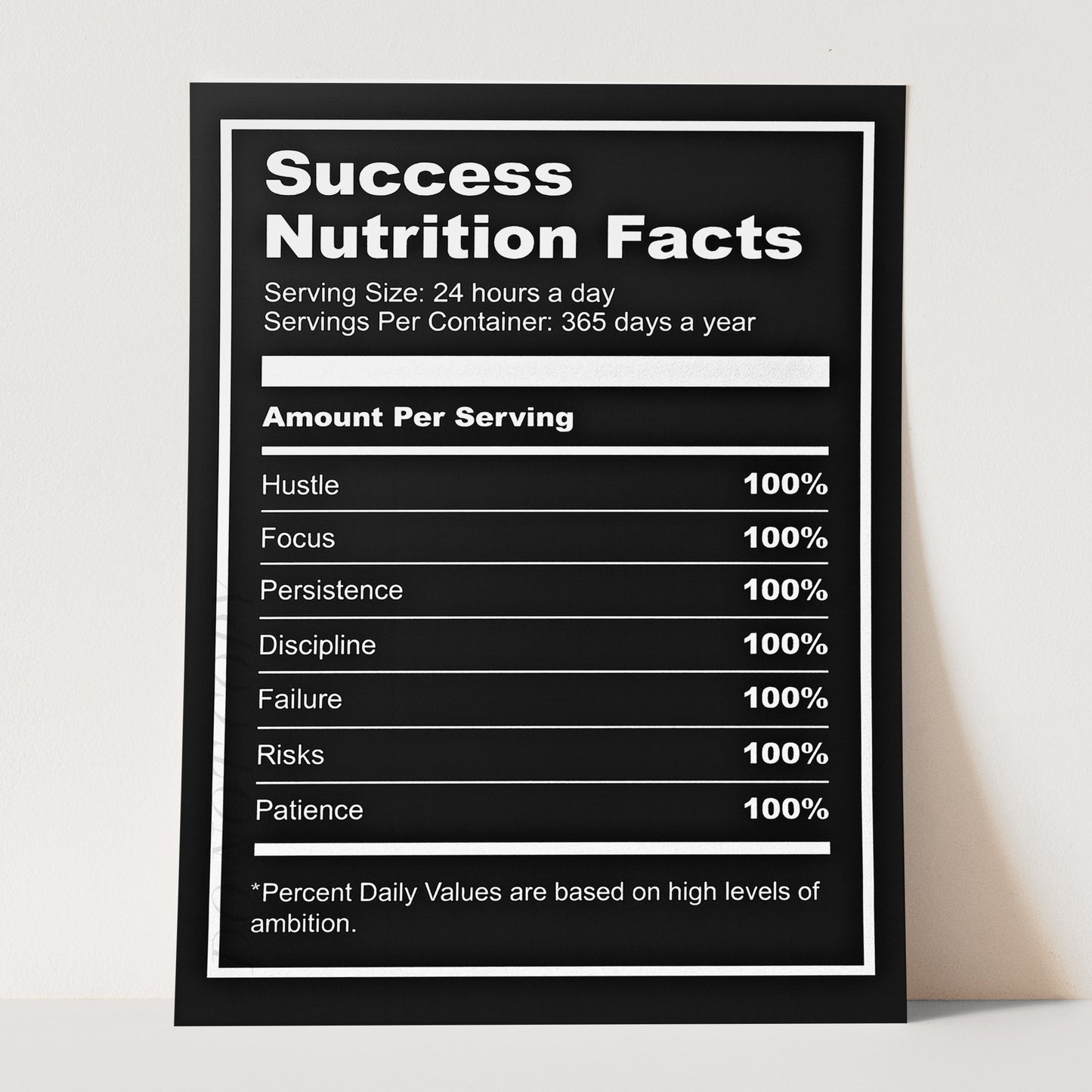 Success Nutrition Facts