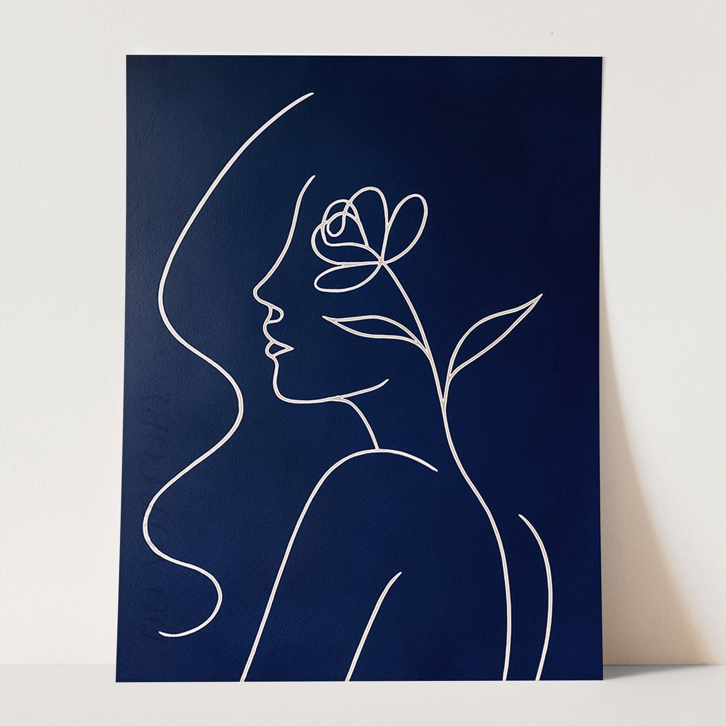 Face of a Woman - Picasso Style Line Art