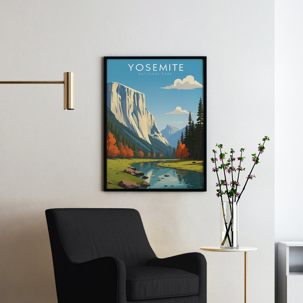 Yosemite Vintage Travel Poster