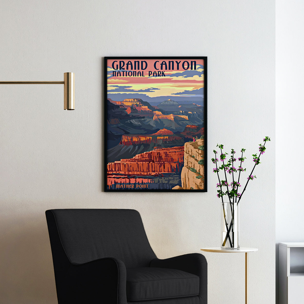 Grand Canyon Vintage Travel Poster