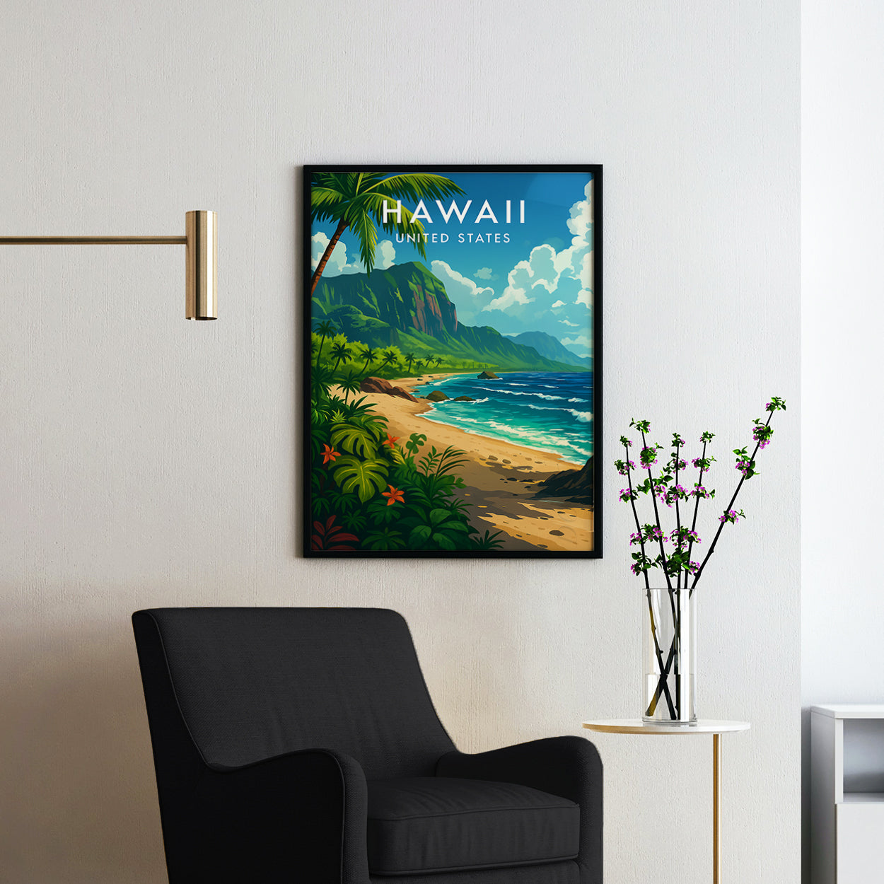 Hawaii Vintage Travel Poster
