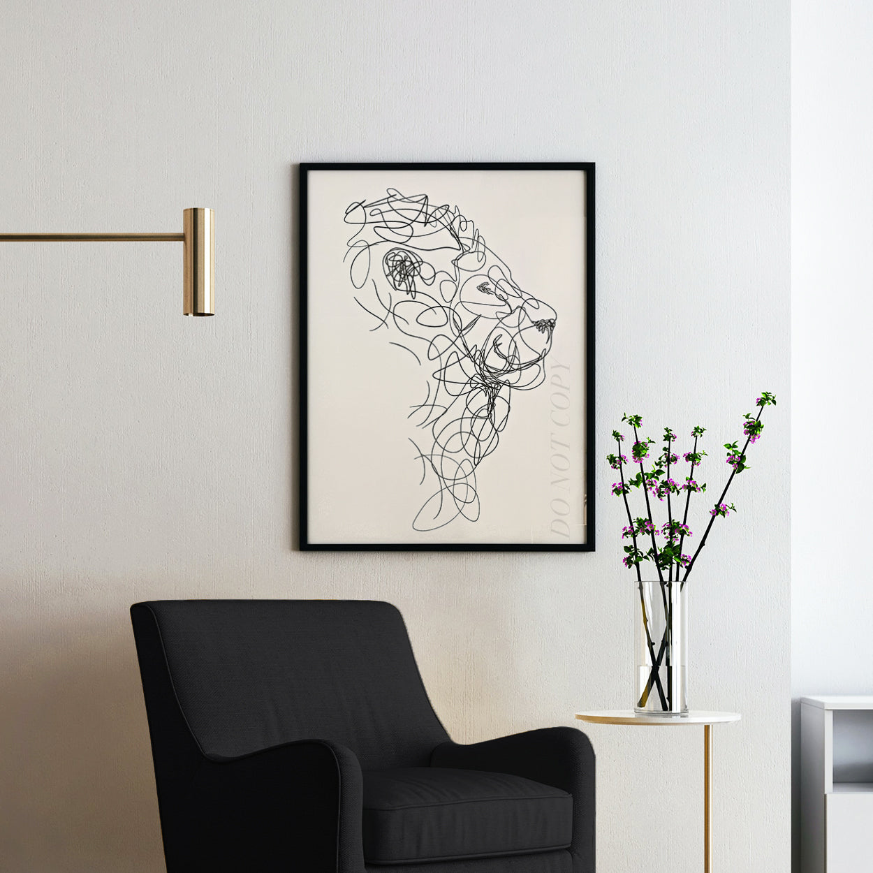 Lion Line Art