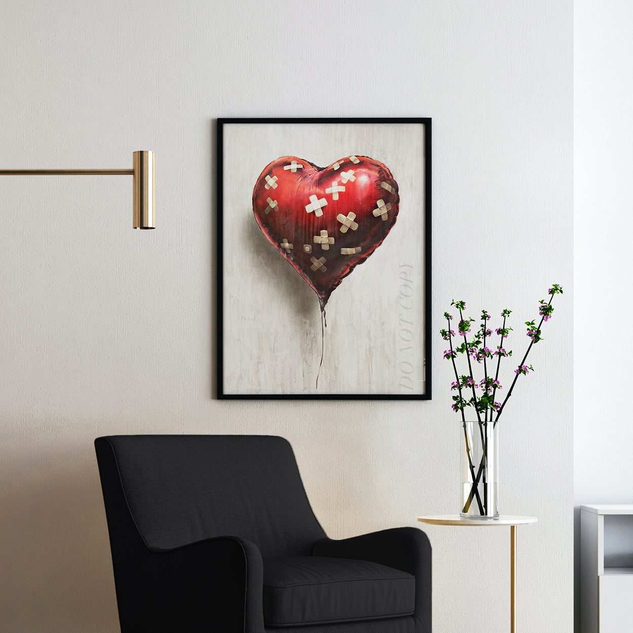 Bandaged Heart Banksy Bandaid